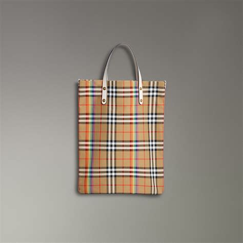 burberry shopper rainbow|rainbow signature check Burberry.